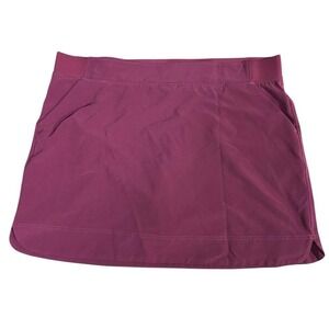 Athletic Skort with Pockets‎ Burgundy Activewear Running Tennis Golf Skirt